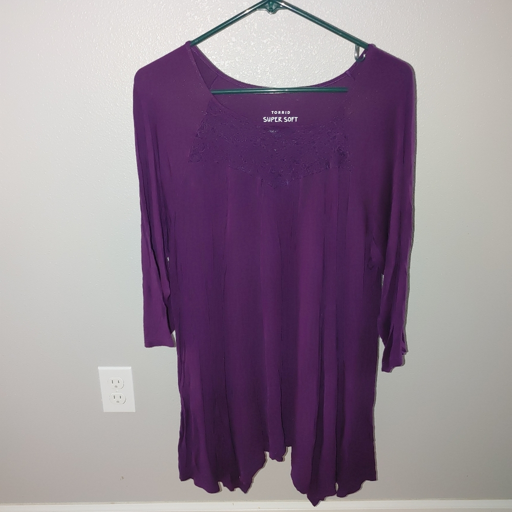 Torrid Shark bite super soft shirt